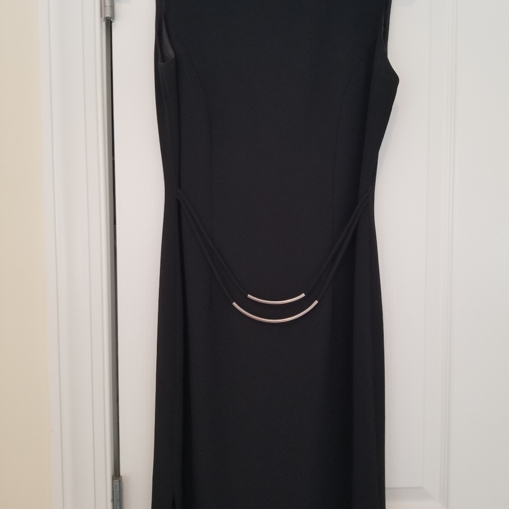 David Warren women's black cocktail dress, size 4